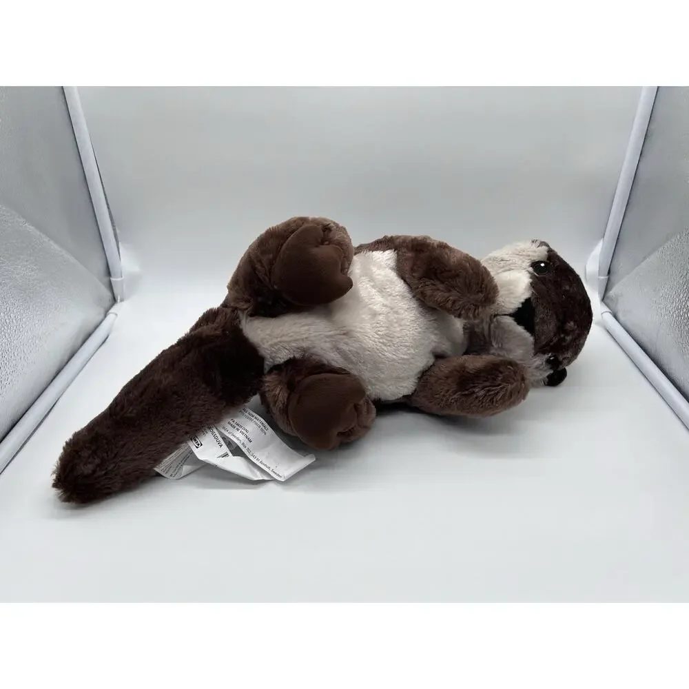 IKEA SKOGSDUVA Otter Plush Stuffed Animal Brown & Cream Soft Toy 17 3/4”